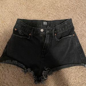 BDG black denim shorts. Size W26